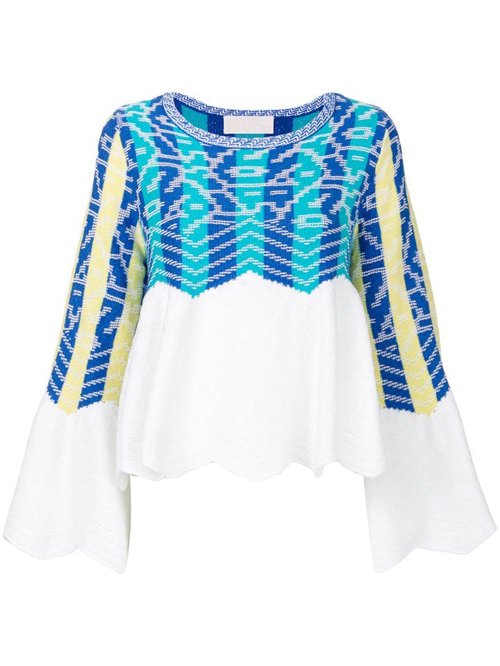 Peter Pilotto - Knitted Top - Women - Cotton/polyamide/viscose/wool - L, Cotton/polyamide/viscose/wool