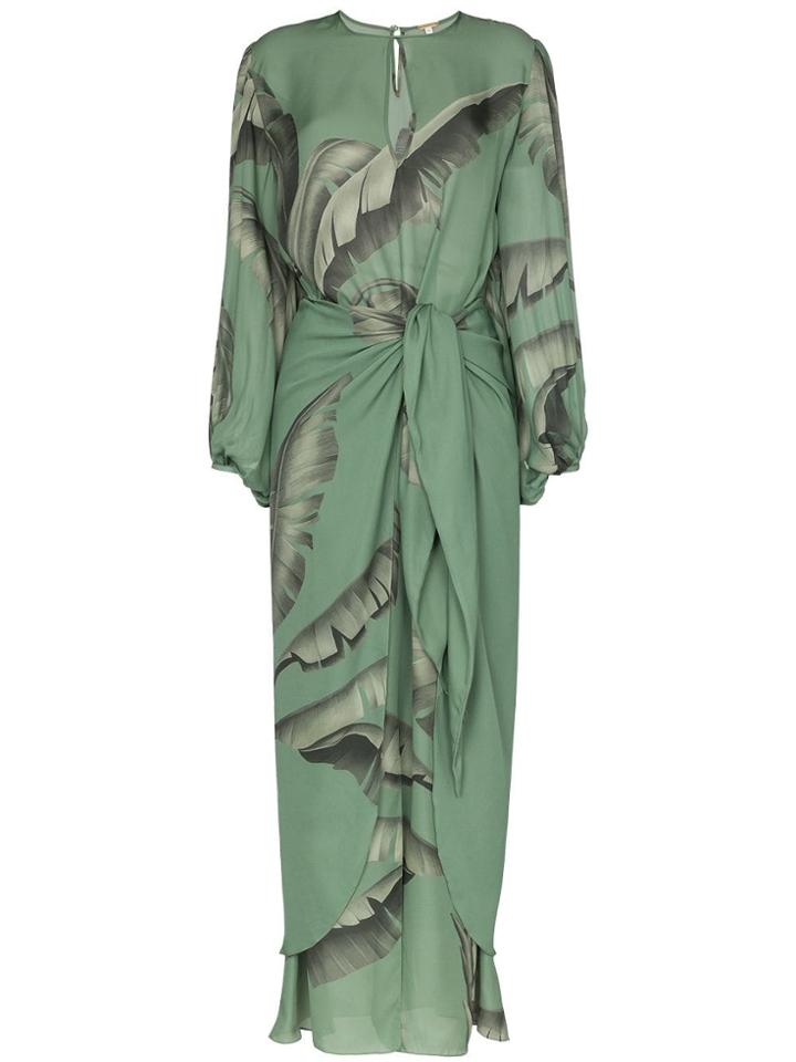 Johanna Ortiz Jo Spirit Of Aloha Drs Kyhl Frnt Cn Ls M - Green