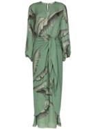 Johanna Ortiz Jo Spirit Of Aloha Drs Kyhl Frnt Cn Ls M - Green