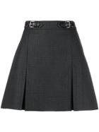 Miu Miu Belted Mini Skirt - Grey