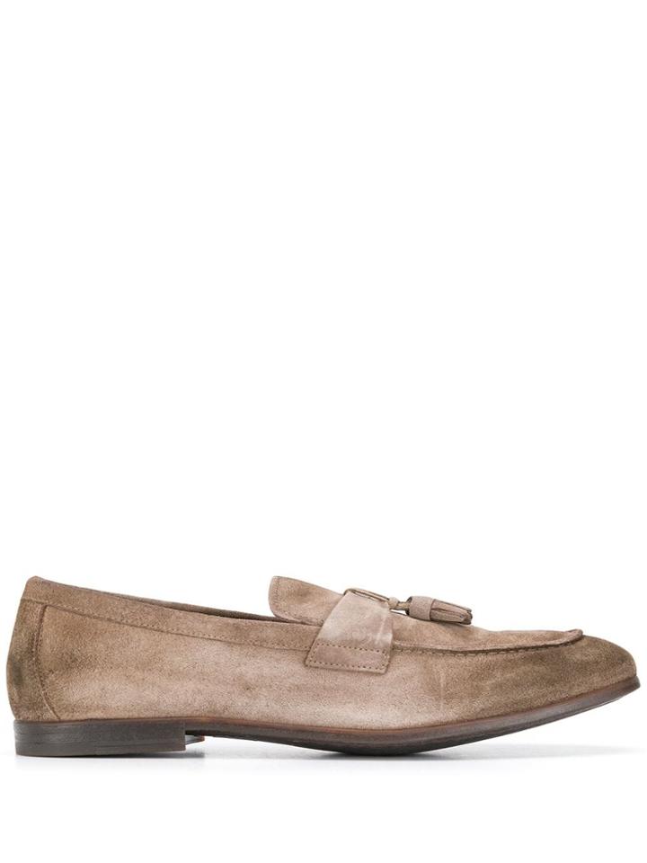 Doucal's Elba Tassel Loafers - Neutrals