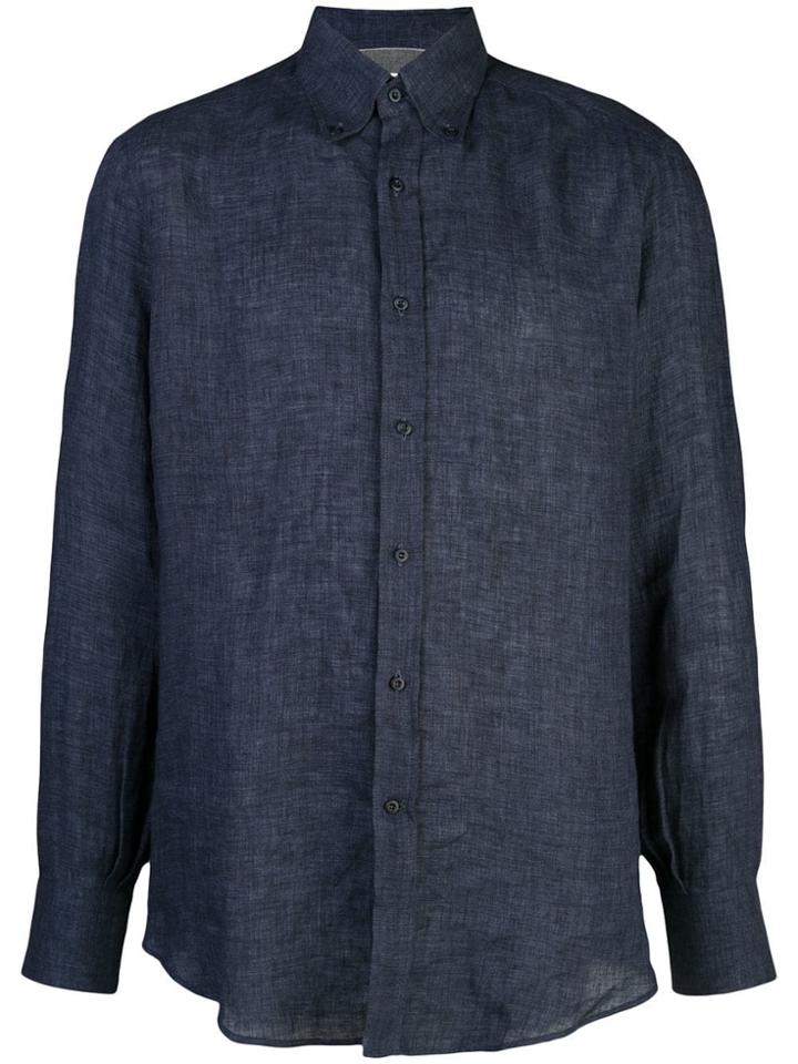 Brunello Cucinelli Long Sleeve Shirt - Blue