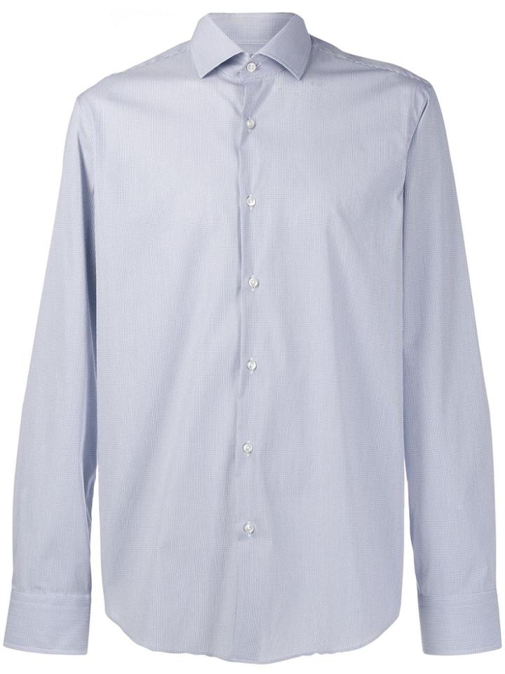 Boss Hugo Boss Micro-pattern Shirt - Blue