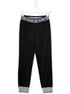 Balmain Kids Teen Logo Lined Sweatpants - Black
