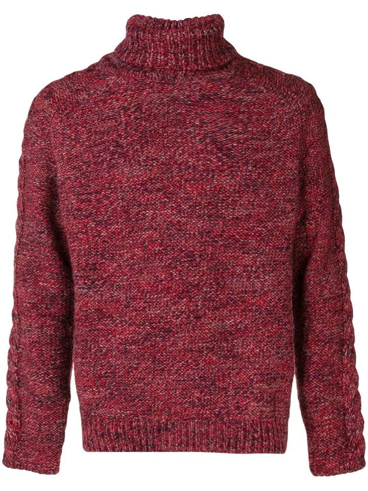 Jeckerson Turtleneck Jumper - Red