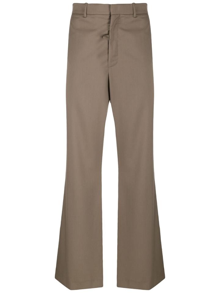 Martine Rose Double Flare Tailored Trousers - Brown