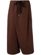 Marni Poplin Cropped Trousers - Brown