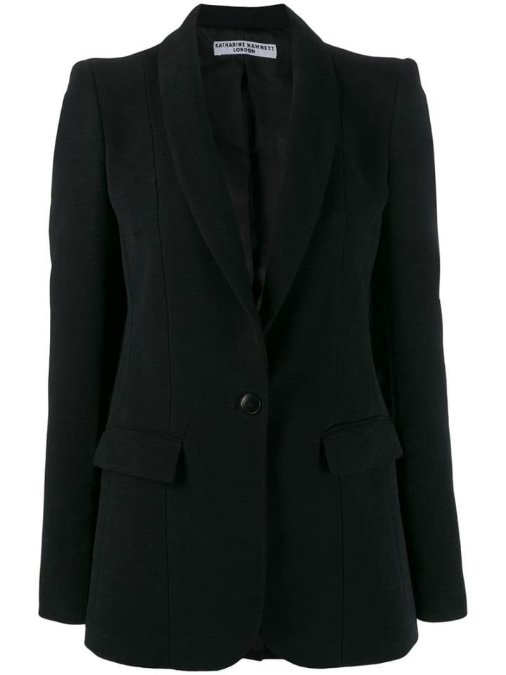 Katharine Hamnett London Loose Fit Formal Blazer - Black