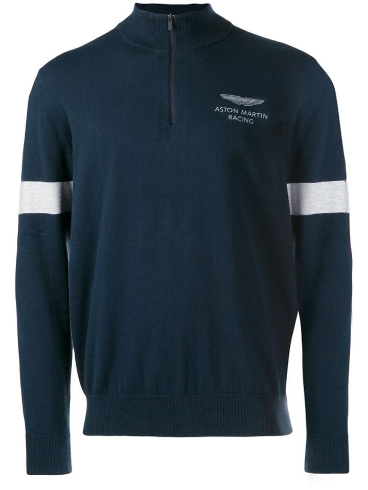 Hackett Amr Zip Sweater - Blue