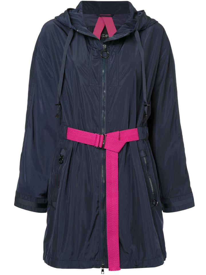 Marc Cain Belted Lightweight Coat - Blue