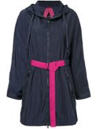 Marc Cain Belted Lightweight Coat - Blue