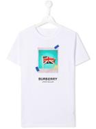 Burberry Kids Photographic Print T-shirt - White