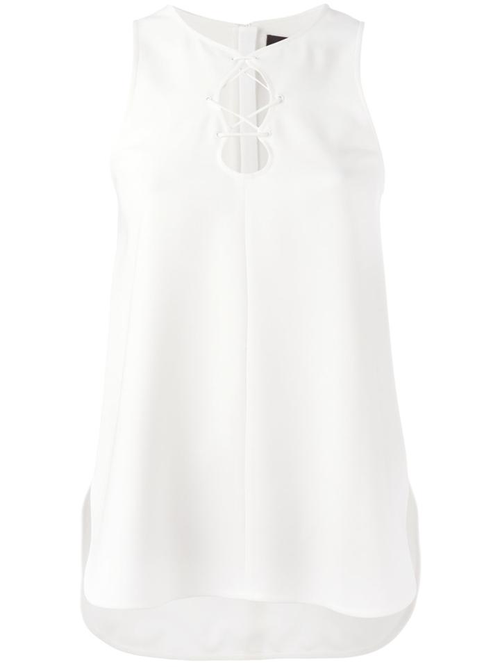 Alexander Wang Lace-up Tank Top - White