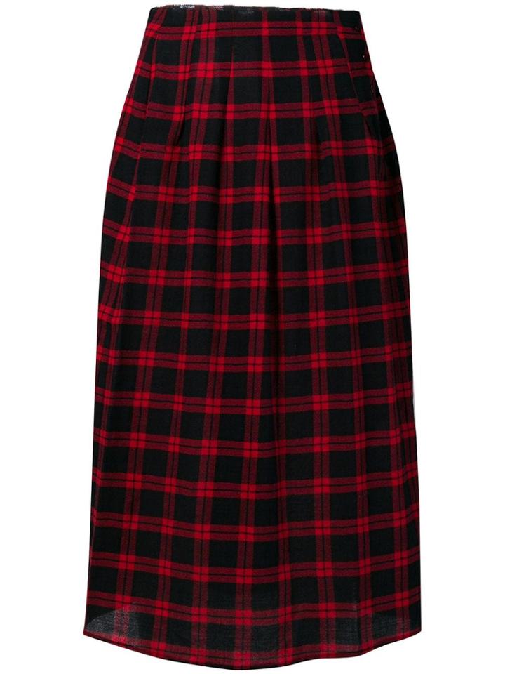 Bellerose Tartan Pleated Skirt - Blue