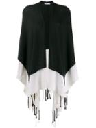 Philo-sofie Contrast Draped Cardi-coat - Black