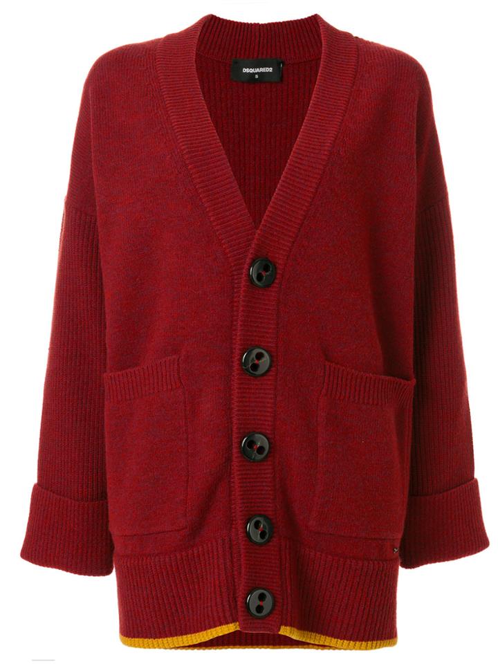 Dsquared2 Oversized V-neck Cardigan