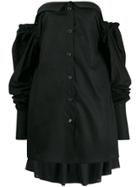 Ann Demeulemeester Strapless Long-sleeve Top - Black