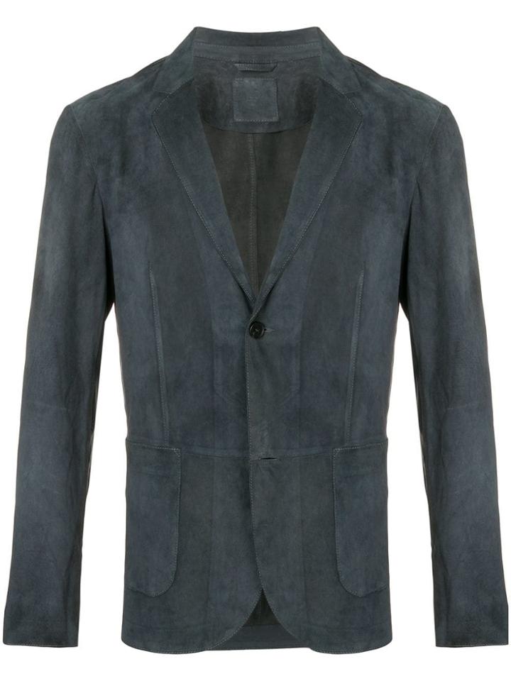 Desa 1972 Suede Classic Blazer - Blue