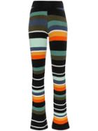 The Elder Statesman Tes Stripe Cashmere Flared Trousers - Multicolour