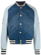 Acne Studios Panelled Denim Bomber Jacket - Blue