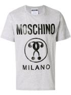 Moschino Question Mark Logo T-shirt - Grey