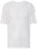 Burberry Cut-out Detail Montage Print T-shirt - White