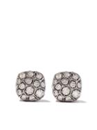 Pomellato 18kt Rose Gold And 18kt White Gold Nudo Earring - Brown