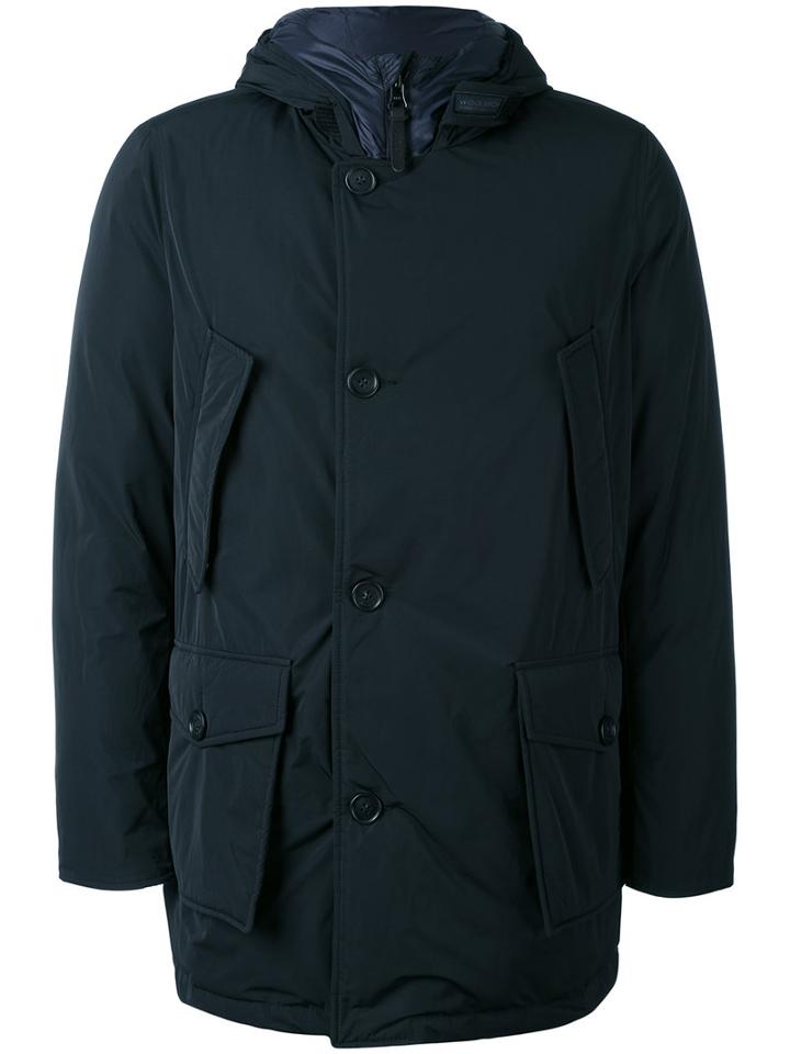 Woolrich - Arctic Parka - Men - Feather Down/polyamide/polyester - M, Blue, Feather Down/polyamide/polyester