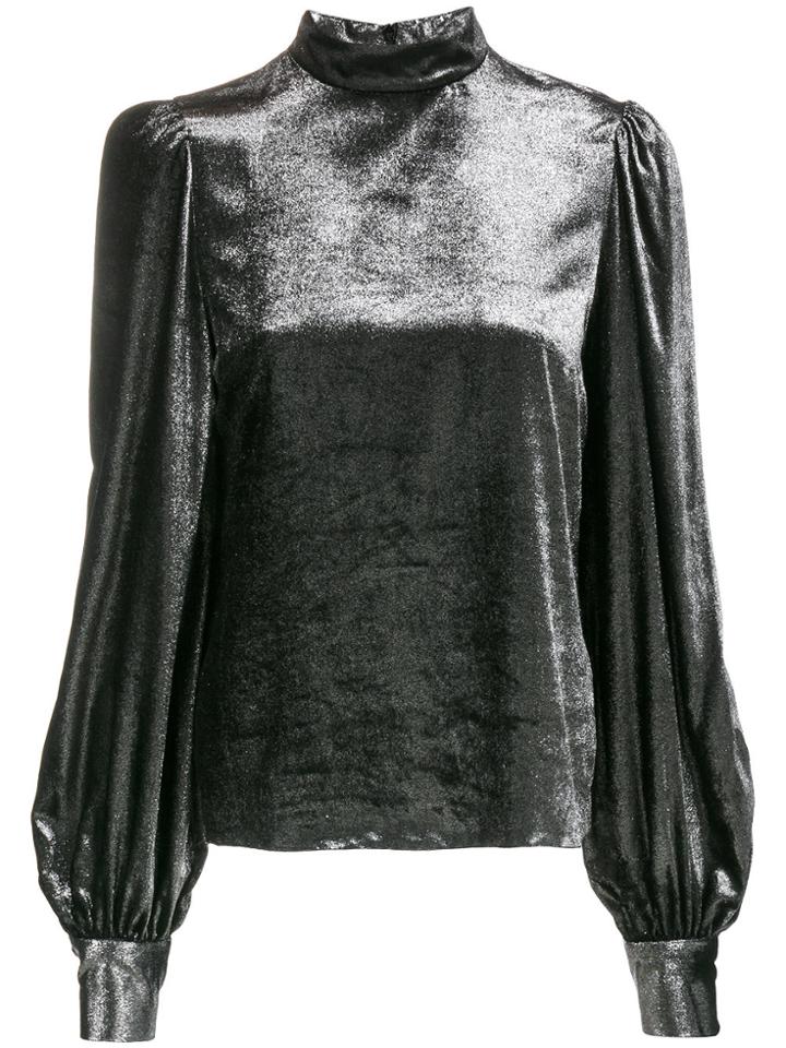 Bella Freud Metallic Thea Top - Black