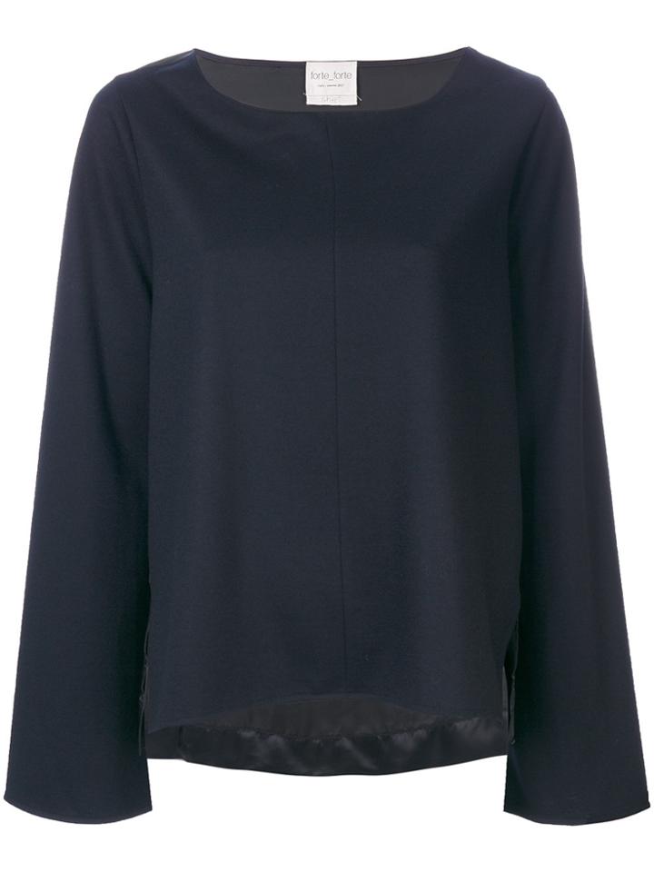 Forte Forte Panelled Blouse - Blue