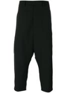 Rick Owens - Extreme Cropped Trousers - Men - Cupro/viscose/virgin Wool - 48, Black, Cupro/viscose/virgin Wool