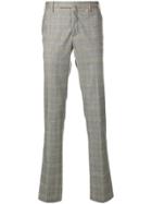Incotex Check Tailored Trousers - Grey
