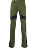 Just Cavalli Panelled Slim-fit Jeans - Green