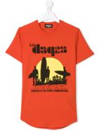 Dsquared2 Kids Graphic Print T-shirt - Yellow & Orange