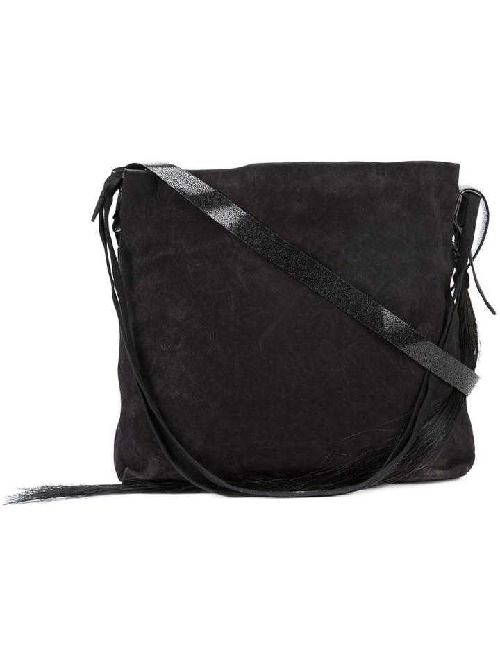 Ann Demeulemeester - Open Top Shoulder Bag - Women - Leather - One Size, Women's, Black, Leather