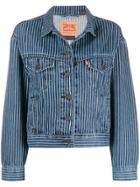 Levi's Striped Denim Jacket - Blue