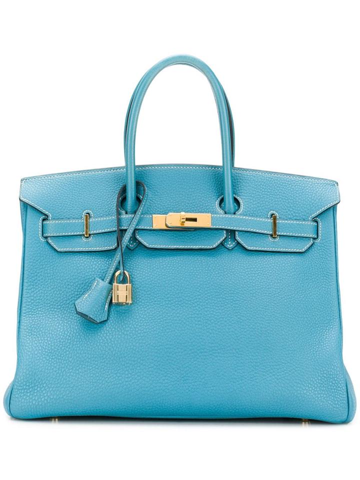 Hermès Vintage 35cm Birkin Bag - Blue