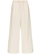 Marysia Montauk Embroidered Cotton Trousers - Neutrals