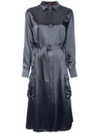 Sies Marjan Belted Midi Shirt Dress - Blue
