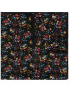 Saint Laurent Large Fleurs Printed Scarf, Women's, Silk