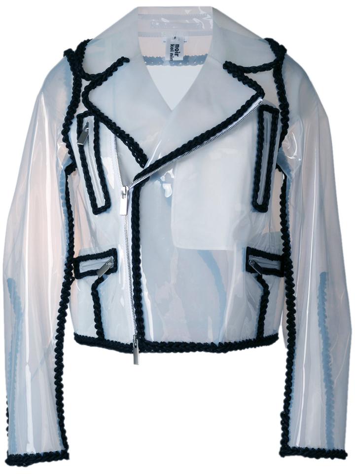 Comme Des Garçons Noir Kei Ninomiya Off-center Zipped Jacket - Nude &