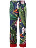F.r.s For Restless Sleepers - Floral Print Pants - Women - Silk - S, Silk