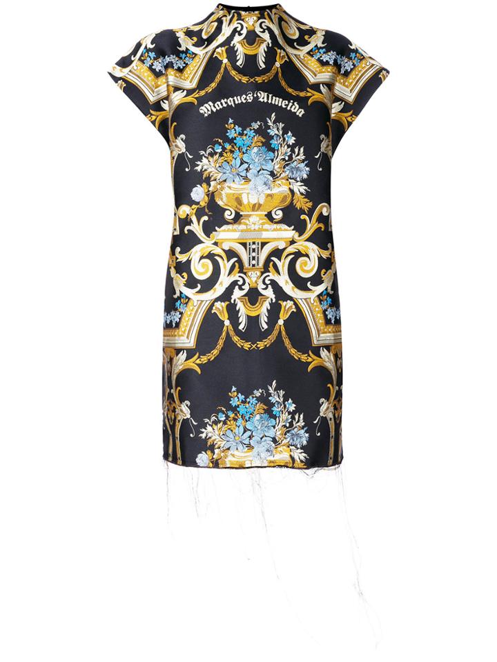 Marques'almeida Printed Mini Dress - Black