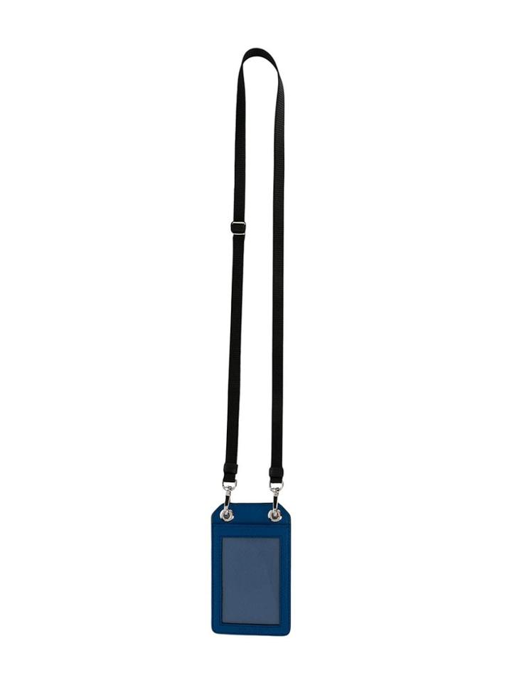 Prada Badge Card Holder - Blue
