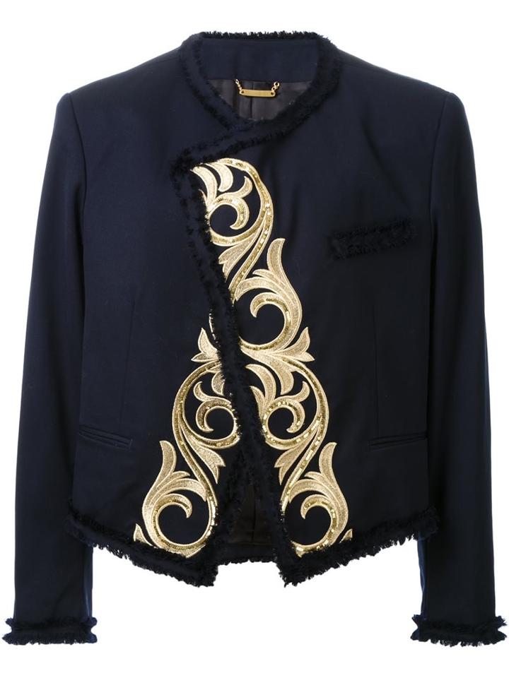 Dresscamp Embroidered Open Front Jacket