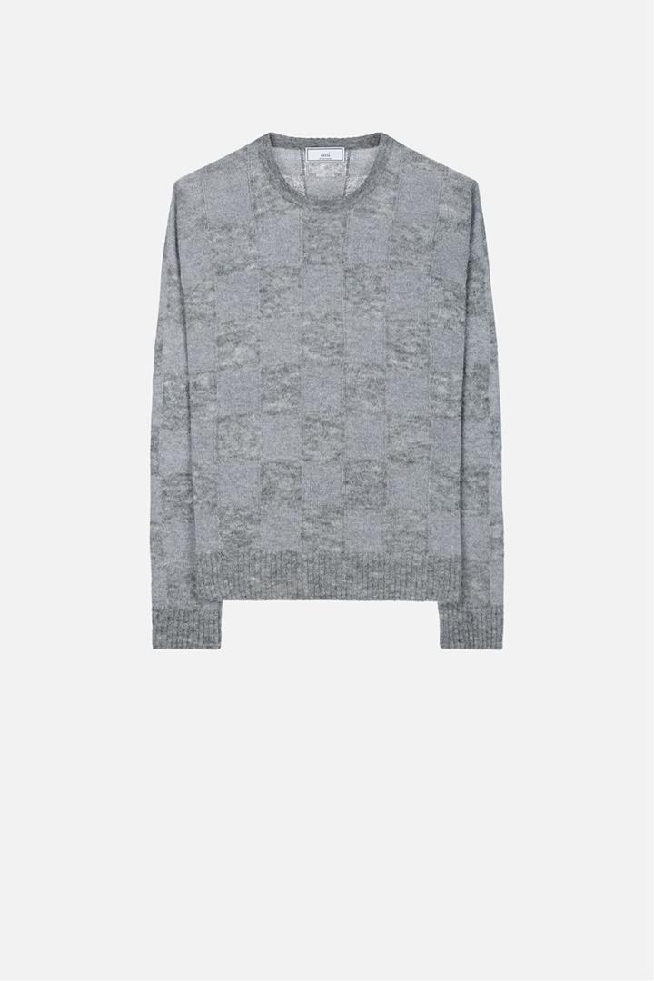 Ami Alexandre Mattiussi Checked Intarsia Sweater