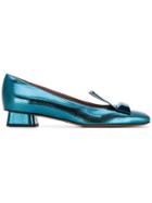 Rayne Metallic Sheen Ballerinas - Blue