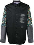 Junya Watanabe Comme Des Garçons Man Multi Printed Shirt, Men's, Size: Xl, Black, Cotton