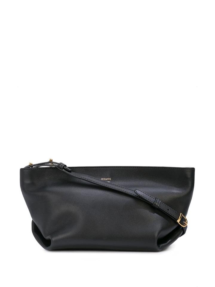 Khaite The Envelope Pleat Crossbody Bag - Black