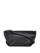 Khaite The Envelope Pleat Crossbody Bag - Black